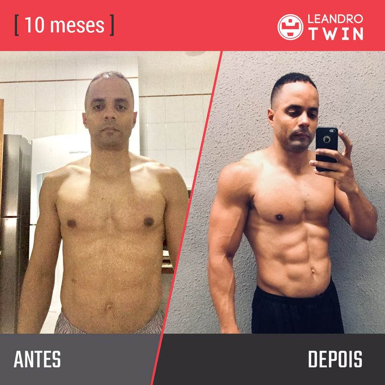Evolução de Alexandre Lima — antes e depois