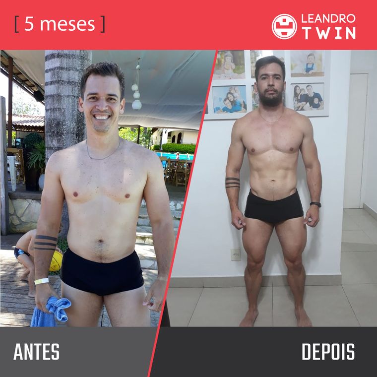 Evolução de Anderson Luiz Ferreira — antes e depois