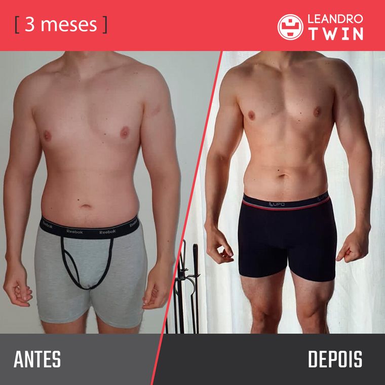 Evolução de Breno Abreu — antes e depois