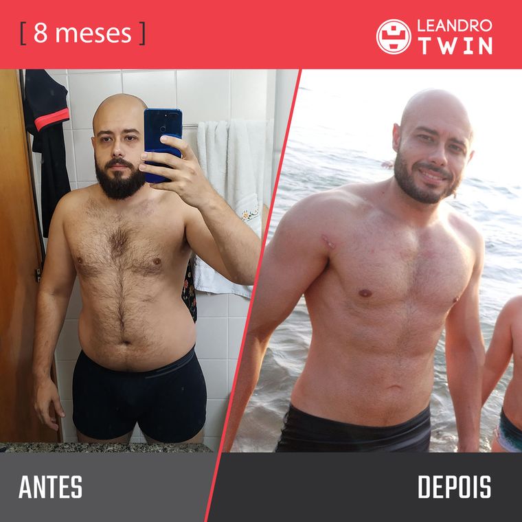 Evolução de Bruno Galvez — antes e depois