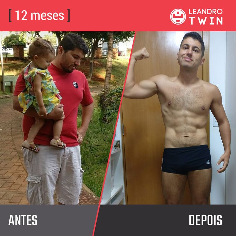 Evolução de Bruno Santiago — antes e depois
