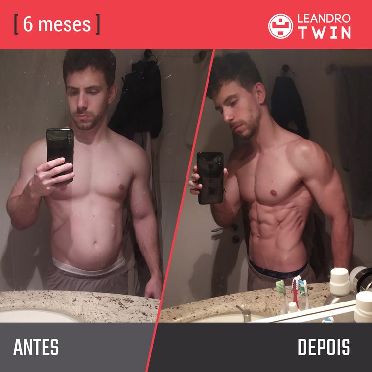 Evolução de Bruno Vendimiatti — antes e depois