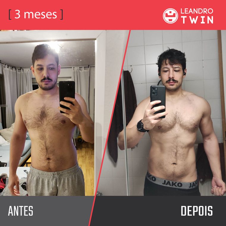 Evolução de Douglas Ribeiro — antes e depois