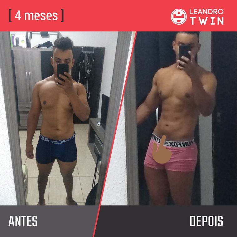 Evolução de Guilherme Silva — antes e depois