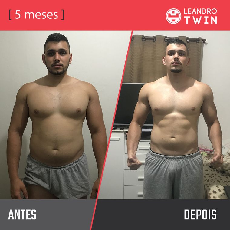 Evolução de Gustavo Costa — antes e depois