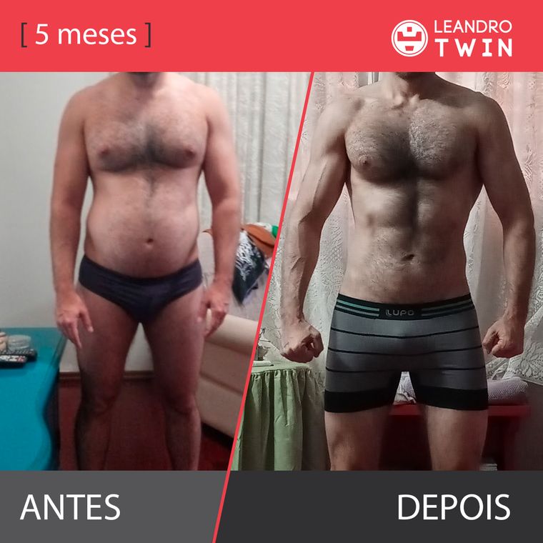 Evolução de João Paulo Vasconcelos — antes e depois
