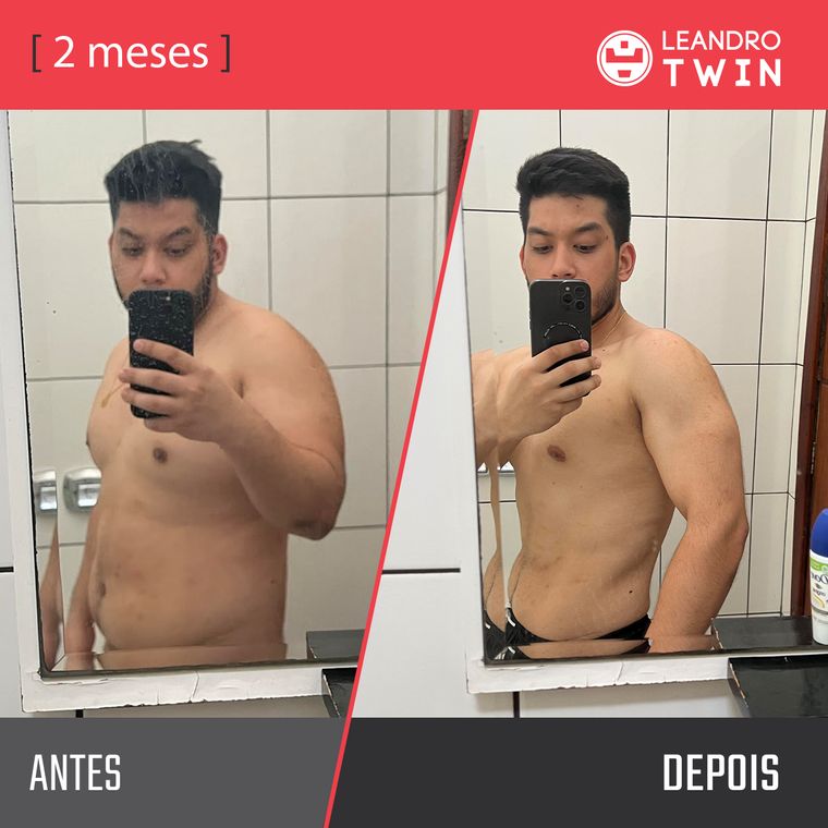 Evolução de João Victor Kuroishi — antes e depois