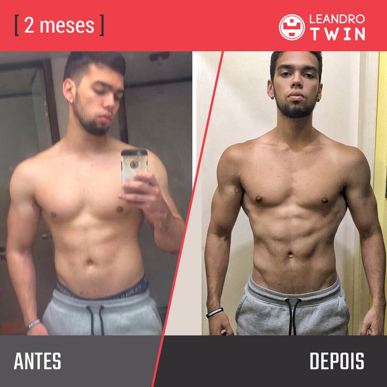 Evolução de Leonardo Lupiano — antes e depois