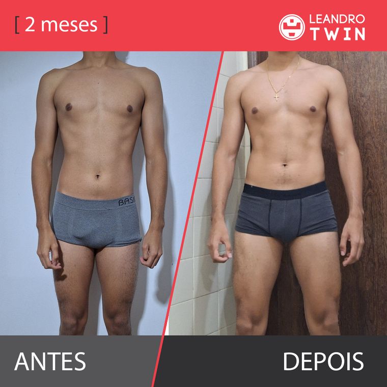Evolução de Lucas Canuto — antes e depois