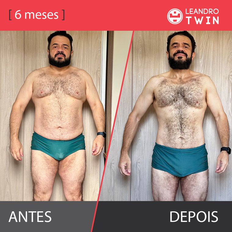 Evolução de Michel Pereira — antes e depois