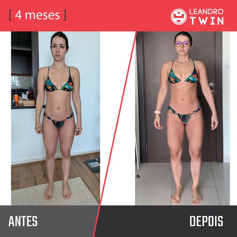 Evolução de Monique Ribeiro — antes e depois
