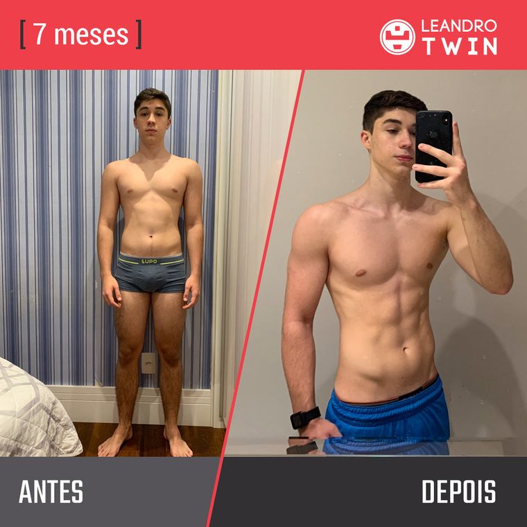 Evolução de Pedro Faian — antes e depois