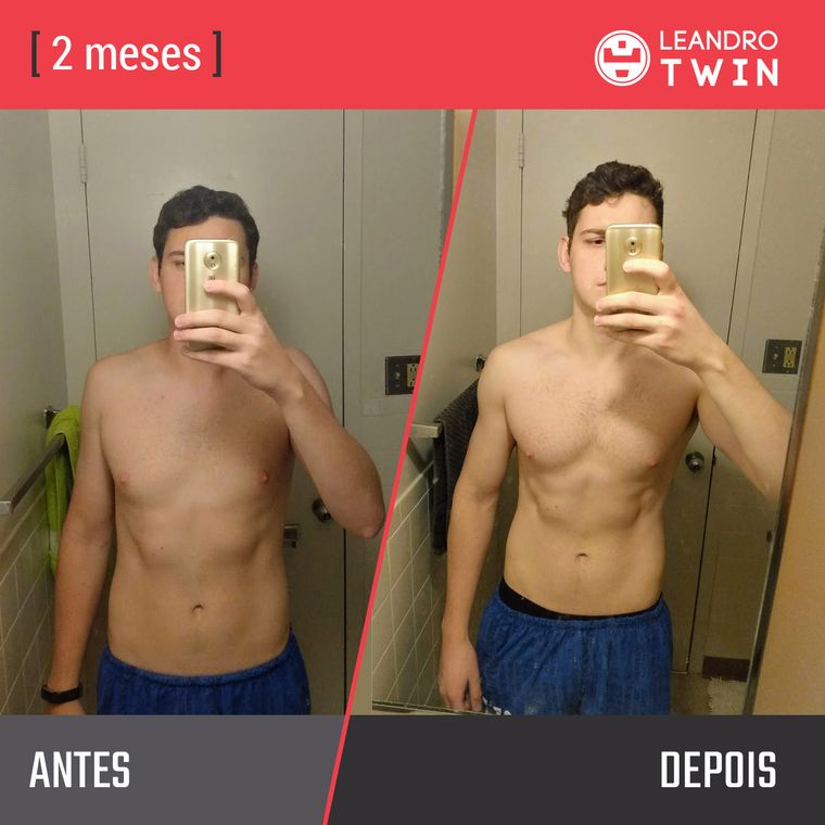 Evolução de Rafael Ehrich — antes e depois