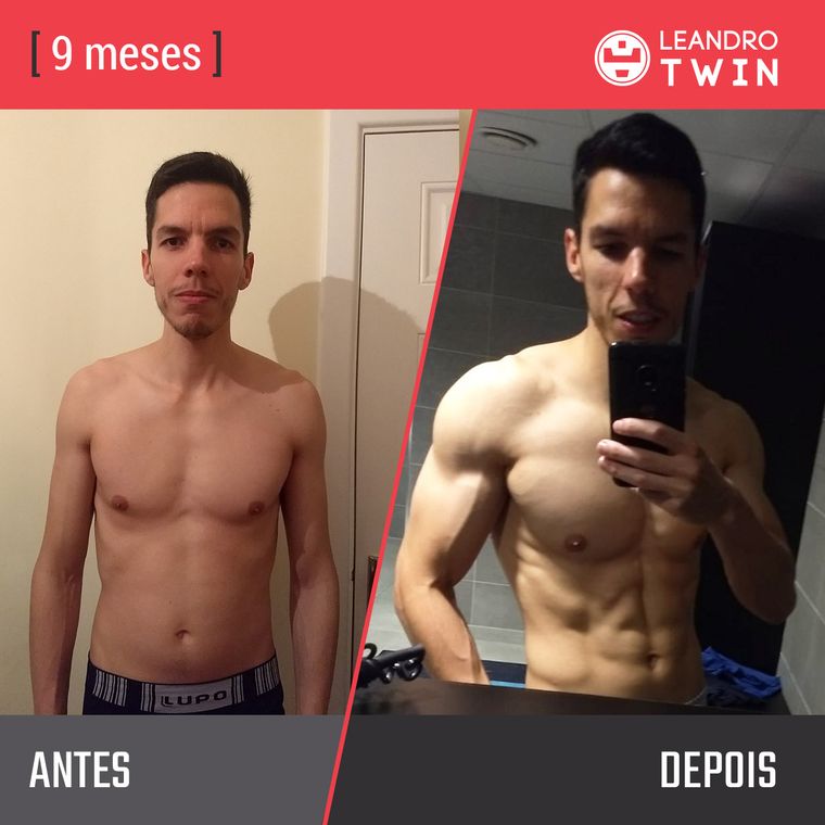 Evolução de Renan Sgarione — antes e depois