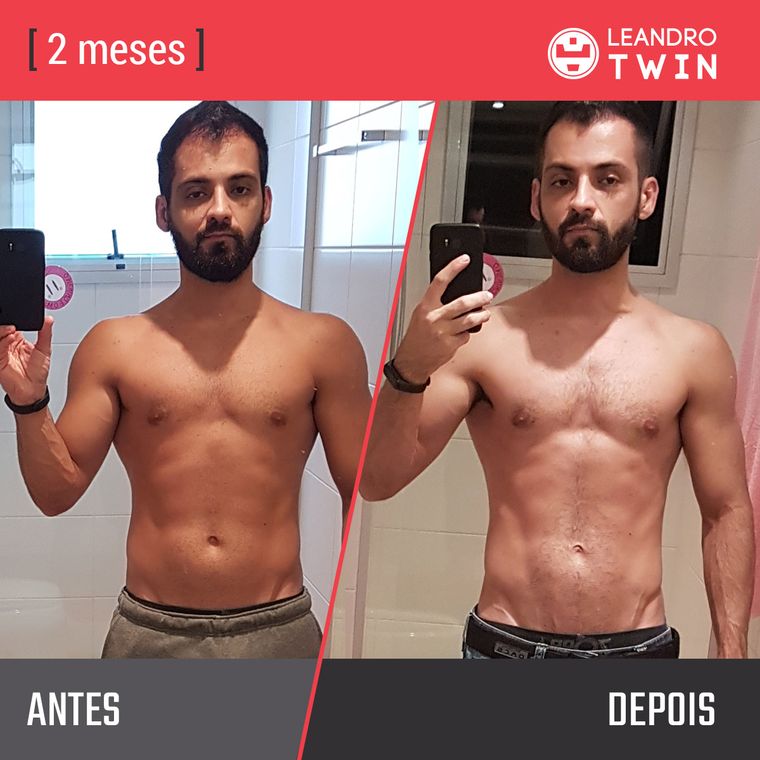 Evolução de Ricardo Santos — antes e depois