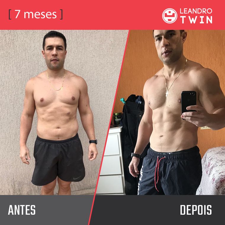 Evolução de Rodrigo Benetti — antes e depois