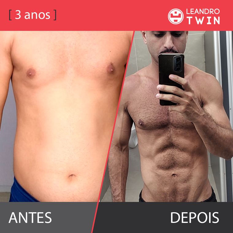 Evolução de Rogerio Ferreira — antes e depois