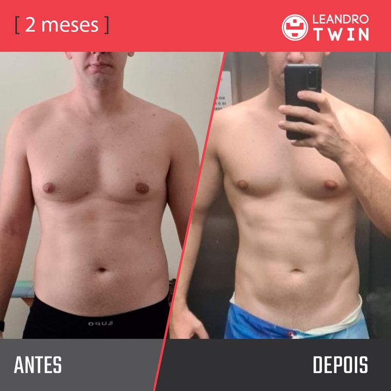 Evolução de Ruben — antes e depois