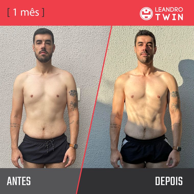 Evolução de Samuel Sousa — antes e depois