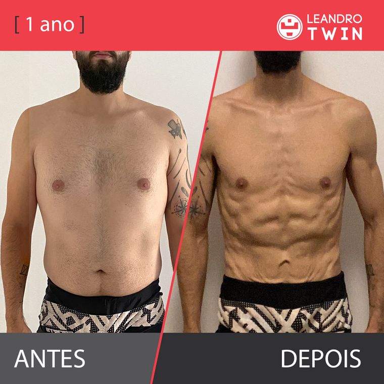 Evolução de Thiago Castellano — antes e depois