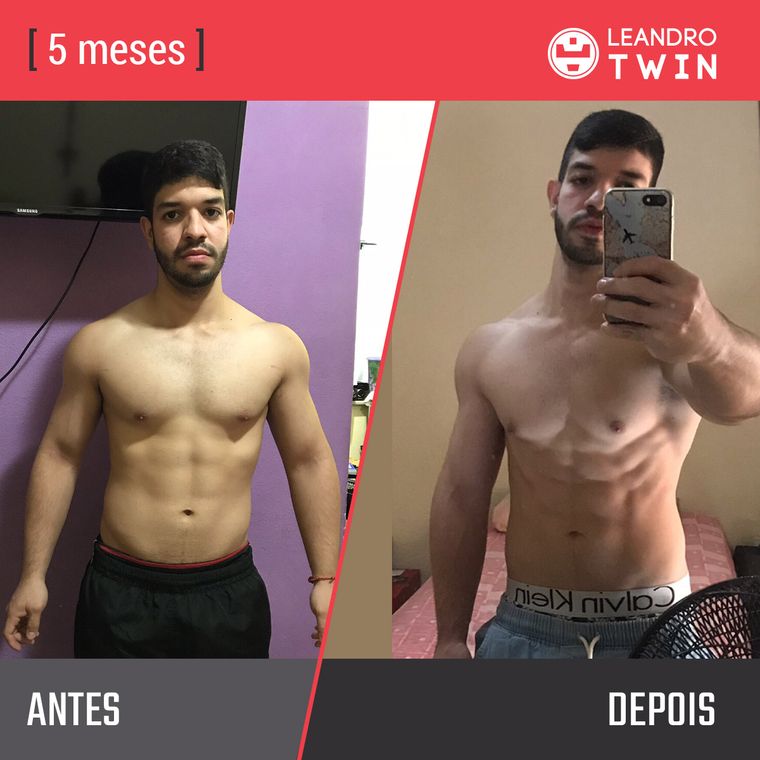 Evolução de Thiago Henrique — antes e depois