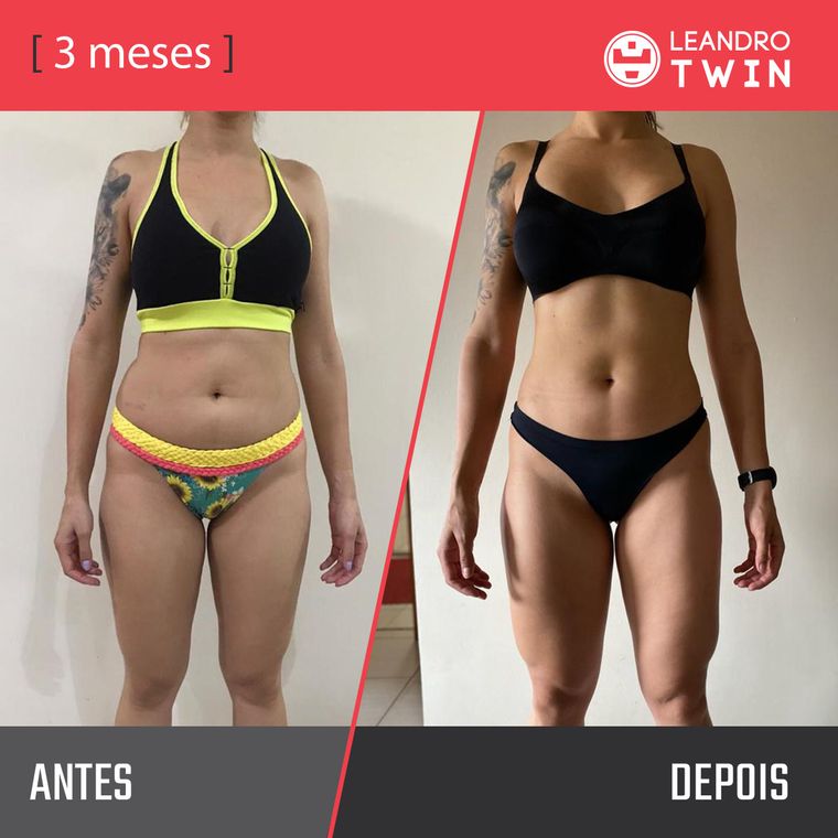 Evolução de Vanessa Freitas — antes e depois