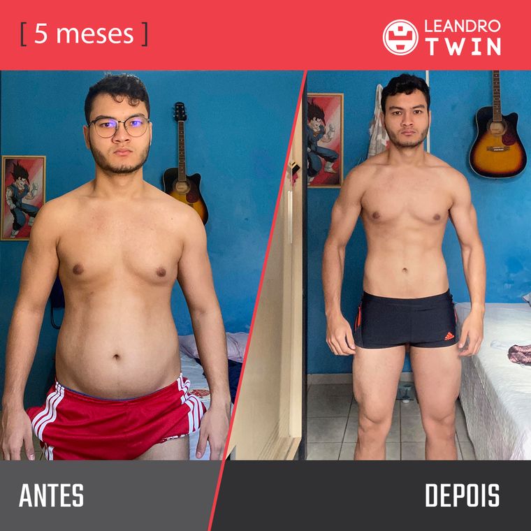 Evolução de Vitor Ricardo — antes e depois