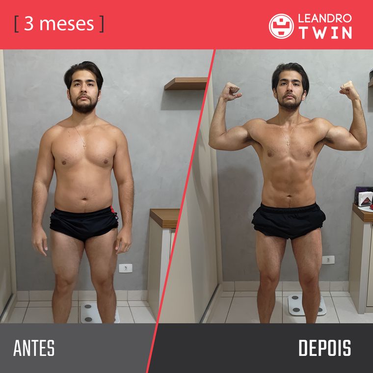 Evolução de Vitor Sugahara — antes e depois