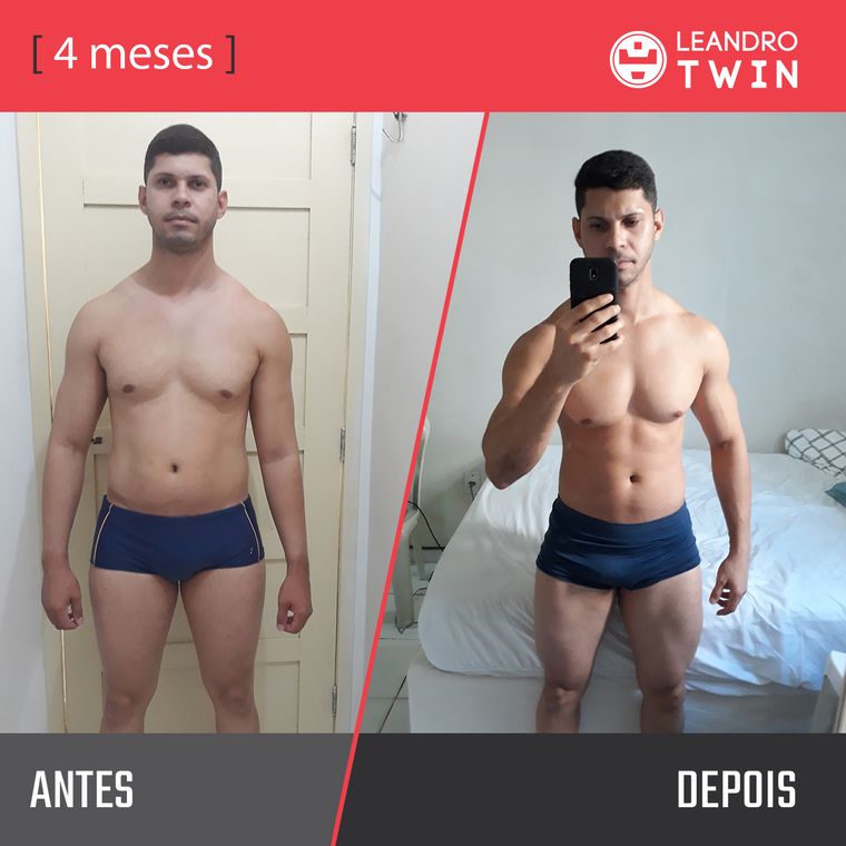 Evolução de Wallace Bruno de Oliveira — antes e depois
